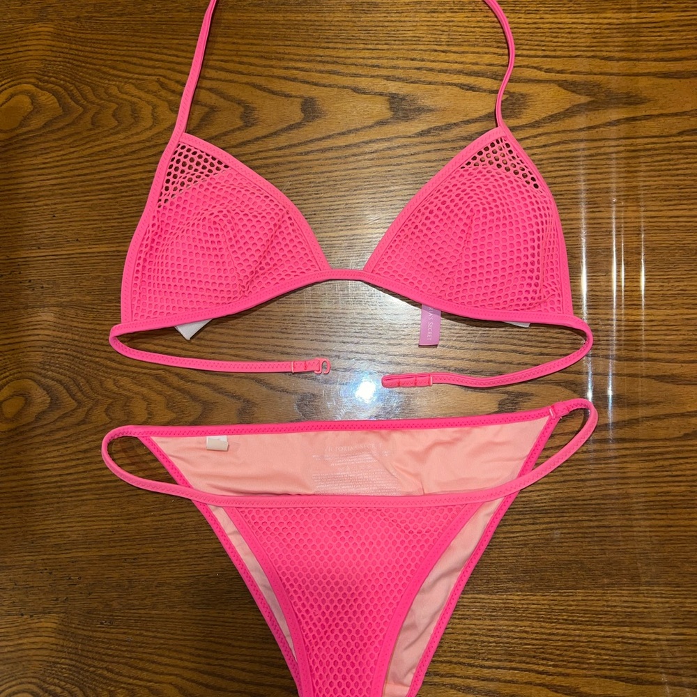 Victoria's Secret Neon Pink Bikini Set